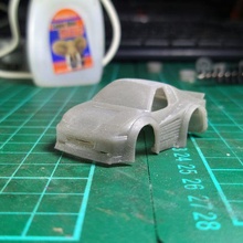 Ferrari testarossa lb caminhar escala mini carro 3d print model - Mito3D