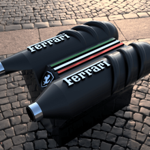 Ferrari v6 motor krank pimleri piston 3d print model - Mito3D