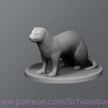 ferret game animals tabletop dnd animal 3d print model - Mito3D