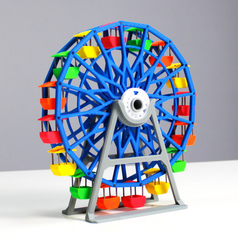 roue de ferris jeu jouet zortrax m200 gibier gamin fte foraine d'attractions 3D print model - Mito3D