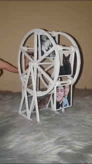 ferris wheel photos photo holder ferris wheel gifts valentine's day framework marcos photos decoration home wheel  3D print model - Mito3D