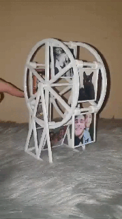 Ferris roda fotos foto suporte presentes namorados estrutura marcos decoração casa 3d print model - Mito3D