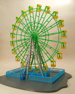 Ferris roda Pripyat soviético padrão escala modelo 1 100 móvel 3d print model - Mito3D