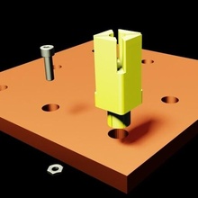 festool screw clamp dome workbench 3d print model - Mito3D