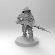 feudal conscript guardsman game toy accessories warhammer 40k imperial guard astra militarum 3d print model - Mito3D