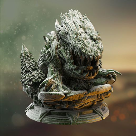 fey touched Monster barkette 3D print model - Mito3D