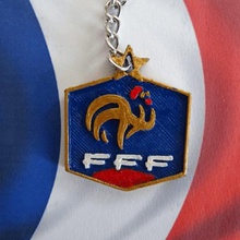 fff key ring various keys soccer france keychain gateway staff french team 3d print model - Mito3D