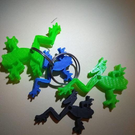 robe porte clés grenouille clé animal 3D print model - Mito3D
