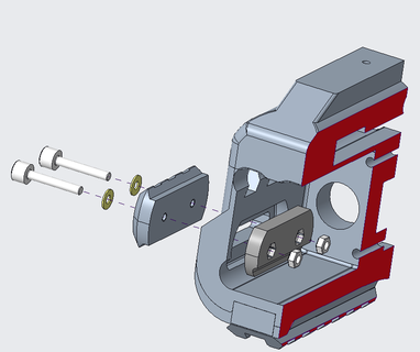 fgc 9 barril anticipo fondo carril rieles adaptador 3d print model - Mito3D
