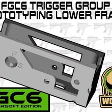 fgc6 trigger group prototyping frame airsoft parts fgc fgc-6 fgc6fa fgc6s sport outdoors 3d print model - Mito3D