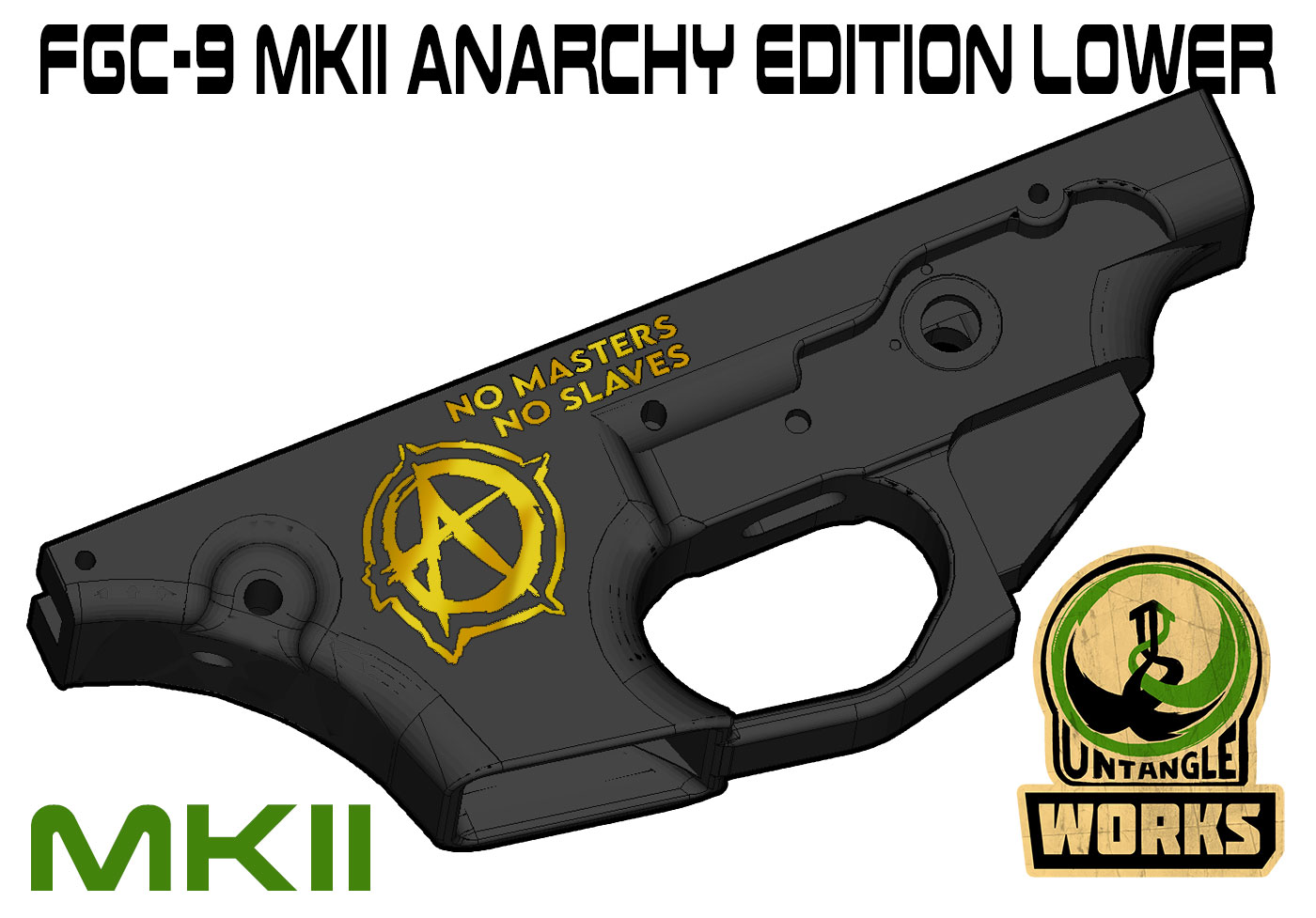 fgc9-mkii mkiisd anarchy masters slaves edition lower fgc fgc-9 fgc-9 mkii fgc9 fgc9 mkii  3D print model - Mito3D