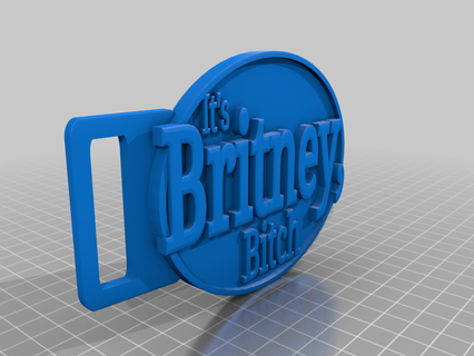 fhw britney belt buckle spears accessories 3d print model - Mito3D