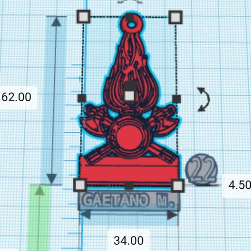 fiamma uyanık del ateş Portachiavi itfaiyeciler anahtarlık gadget savaşçılar 115 3D print model - Mito3D