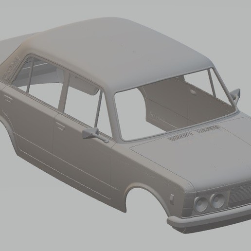 fiat 125 stampabile corpo macchina gioco auto slot scalextric shell rc radio il monitoraggio tamiya miniz 1-10 1-32 1-18 1-24 3D print model - Mito3D