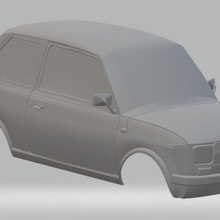 fiat 126 printable body car game slot scalextric shell rc radio monitoring tamiya miniz 1-10 1-32 1-18 1-24 3d print model - Mito3D