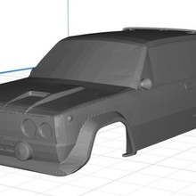 fiat 131 abarth seat cuerpo auto imprimible en 3d juego asiento coche ranura scalextric tamiya rc 3d print model - Mito3D