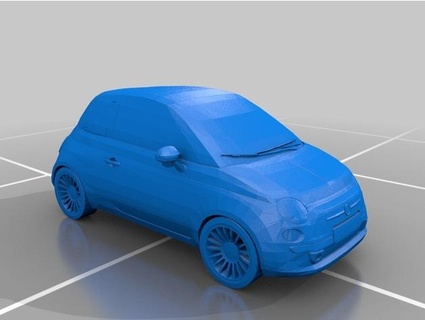 fiat 500 cars tunning detail 3d print model - Mito3D