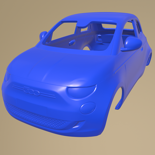 fíat 500 31 2021 imprimible coche vehiculo cuerpo 3d print model - Mito3D