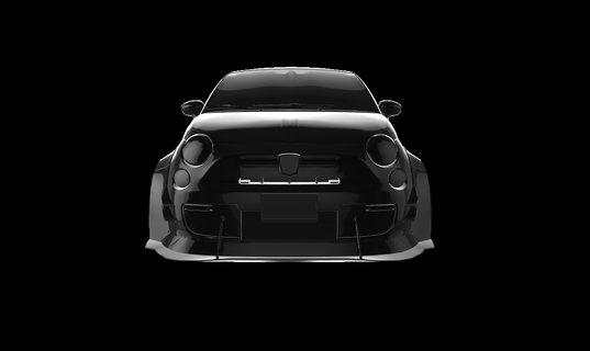 fiat 500 abarth tuned 2013 auto car cars 3d print model - Mito3D