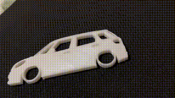 fiat 500l araba anahtarlık 500 rozet siluet 3d print model - Mito3D