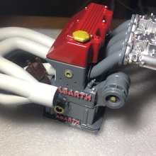 fiat Abarth 600 tc motor mimari 3d print model - Mito3D