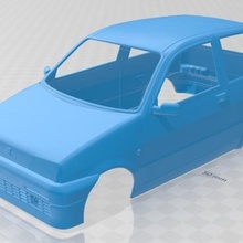 fiat Cinquecento 1991 yazdırılabilir vücut araba 3d print model - Mito3D