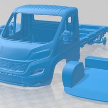 fiat ducato chassis truck single cab 3450wb 2022 printable 3d print model - Mito3D