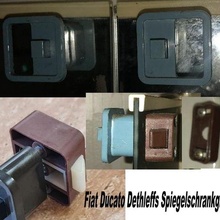 fiat ducato dethleffs mirror cabinet handle+lock 3d print model - Mito3D