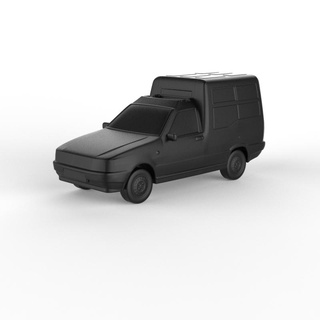fiat fiorino panelvan 1988 pre-supported diecast miniatures scalemodels collectibles 1 32 43 64 76 87 cars precision supported hobby diorama vehicles detailing collectors automobilia custom 3d print model - Mito3D