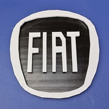 Fiat Logo Kunst Symbol Bricoloup 3d Wagen Marke 3d print model - Mito3D