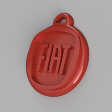 fiat logo keychain 3d print model - Mito3D