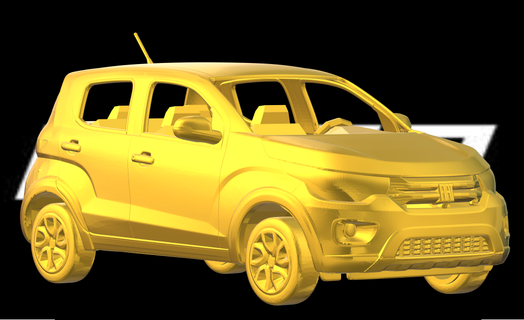 fiat mobi slotcar car diecast hotwheels diecast car cars toys jugetes colecionavel miniaturas  3d print model - Mito3D