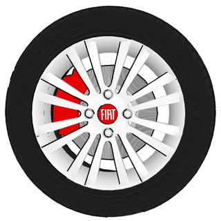 decreto palio roda carro detalhe Alto poli rodas borda pneu raça piso acessórios 3d print model - Mito3D