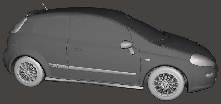 fiat punto gioco 3d print model - Mito3D