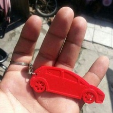 fiat punto keychain key ring chain auto cars original car art 3d print model - Mito3D