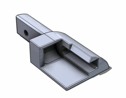 Fiat strada Deckel Box Startseite Mantel Zehe Gießerei Aluminium van Plane 3d print model - Mito3D