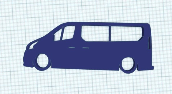 fiat tolento furgone portachiavi vari 3d print model - Mito3D