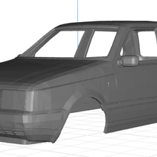 fiat uno mk1 corps de la voiture jeu un fente le système scalextric sport tamiya rc 3d print model - Mito3D