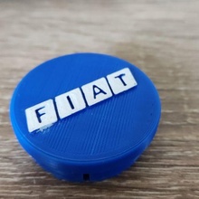 Fiat Rad Center Deckel 50mm 3d print model - Mito3D