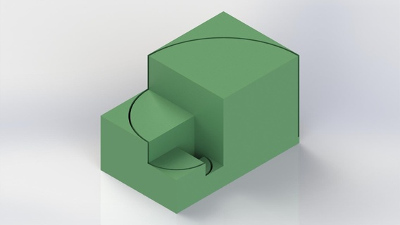 fibonacci bloccare 3d print model - Mito3D