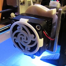 fibonacci snap-on fan guard 40mm tool accessories extruder jhead protector 3d printer parts 3d print model - Mito3D