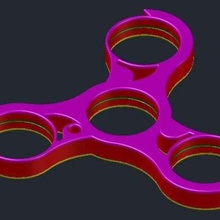 fidget 'non-whistling' spinner game toy hand fidgetspinner fidget-toy 3d print model - Mito3D