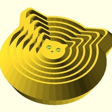agitarsi gatto arte matematica openscad personalizzatore giocattolo 3d print model - Mito3D