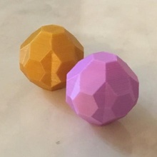 fidget gemstone various low poly polygon 3d print model - Mito3D