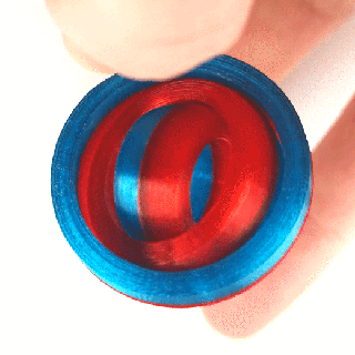 agitarse llavero impresión sitio juguete hilandero niños regalo fácil pequeña autismo 3d print model - Mito3D