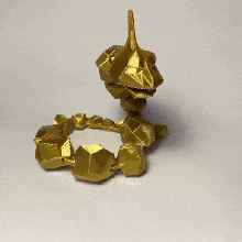zappeln Onix artikuliert Balance Spielzeug Gadget Pokémon Onyx poly Schlange Felsen Felsenschlange Kind Geschenk Pikachu 3d print model - Mito3D