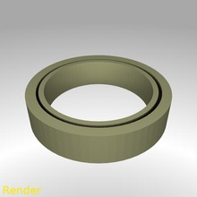 fidget anel liso fino de tamanho 7 gadget brinquedo jogo 3d print model - Mito3D