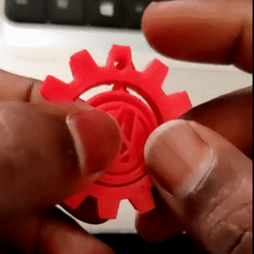 fidget spinner - keychain gadget avenger logo avengers 3D print model - Mito3D