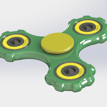 fidget, spinner, 02 Spiel - Spielzeug spinner fidget hand 3d print model - Mito3D