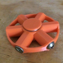 fidget spinner 2 cojinete perno de la ponderación juego juguete rodamiento 3d print model - Mito3D